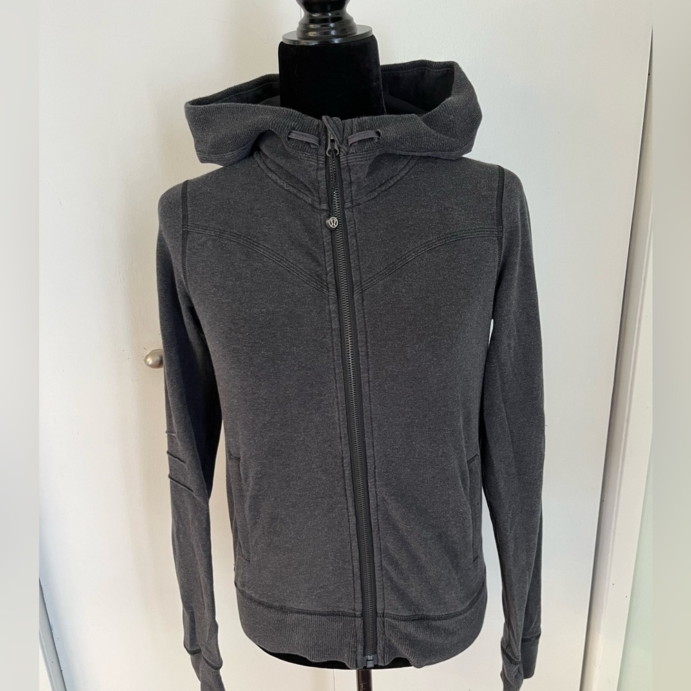 Lululemon Bliss Break Hoodie - Heathered Black / Black - Picture 3 of 11